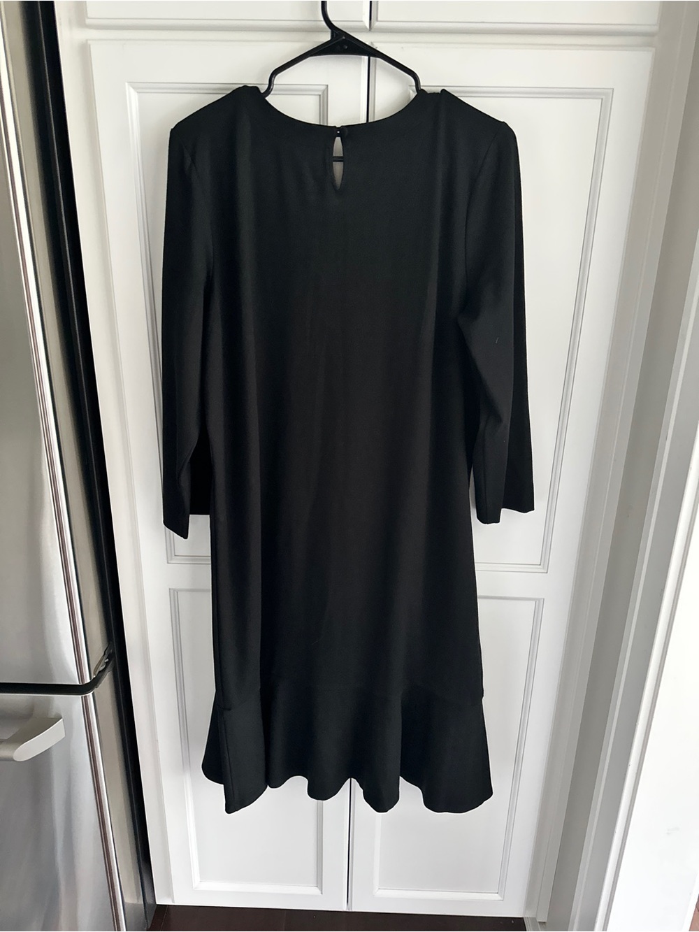 NWT J. Jill Classic Black Ponte Dress Size L - Picture 7 of 8